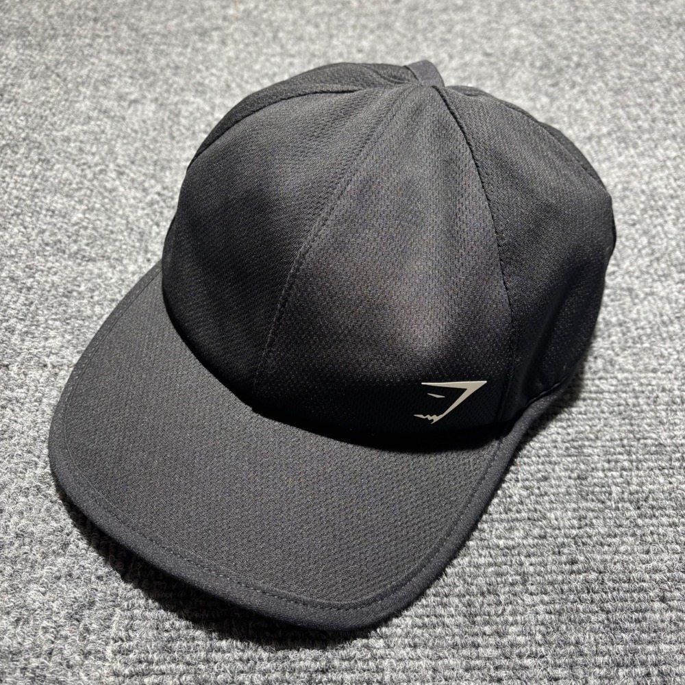 Gymshark Womens Ponytail Baseball Cap Black Mesh Athletic Running Hat Logo